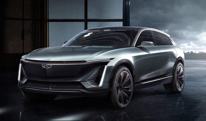 The design for Cadillac's first fully electric vehicle. 